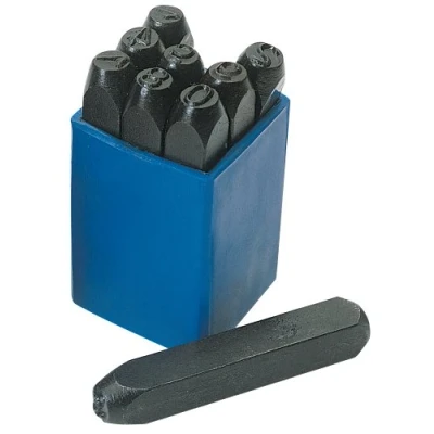Image of Draper 0 9 Number Stamp Set, 1/8&quot;
