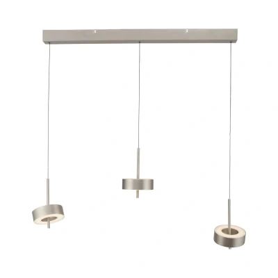 Image of Q Smart Home Paul Neuhaus LED hanging light Rotate, aluminium 3 light.