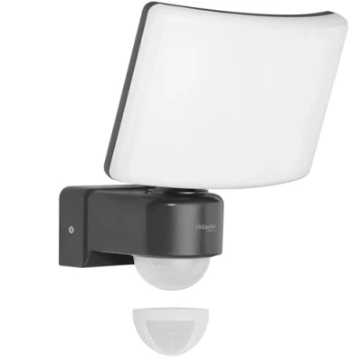 Image of Oktaplex lighting LED Spotlight with Motion Sensor Outdoor Cali 30 W Wall IP65 Anthracite 3000 K Warm White Master Function