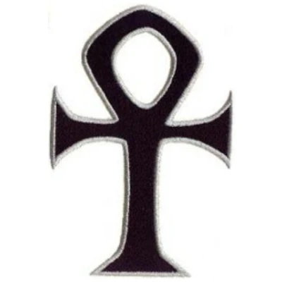 Image of Klicnow Ankh Embroidered Patch 7 X 4CM (2 3/4