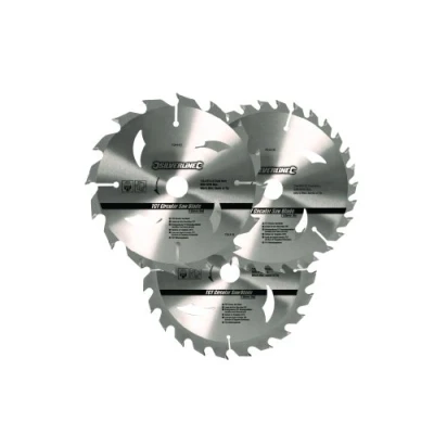 Image of Silverline TCT Circular Saw Blades 16, 24, 30T 3pk 135 x 12.7 10mm Ring
