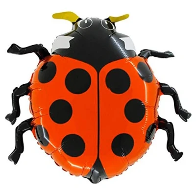 Image of Toyland® 60cm (24&quot;) Red Ladybird Foil Air Or Helium Fill Balloon Party Decorations
