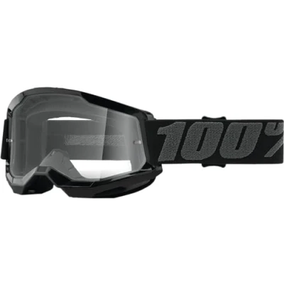 Image of 100% Motocross Brille Strata 2 Klar, Schwarz, HU GOG 1055