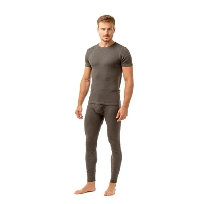 Image of Haigman Men&#039;s 2 Pack Long Sleeve Thermal Vest (XXL, UK, 50 52 In, 127 132cm, Grey)