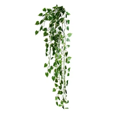 Image of Best Artificial 100cm Trailing Ivy Garland Hanging Vine String Plant (Variegated Grape TI01)