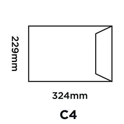 Image of Blake Avant Garde C4 229 x 324 mm 130 gsm Heavyweight Extra Strong Peel and Seal Pocket Envelopes (AG0045) Cream Manilla Pack of 20