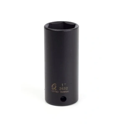 Image of Sunex 2632 1/2 Inch Drive 1 Extra Thin Wall Deep Impact Socket