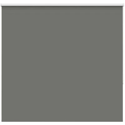 Image of vidaXL Roller Blind Blackout Grey 165x175 cm Fabric Width 161.6 Polyester