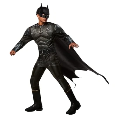 Image of Rubie&#039;s 702989STD000 Movie Batman Costume, Men, Black, STD