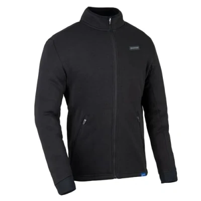 Image of Oxford Men&#039;s Advanced Fleece Mid Layer Full Zip Jacket, Black, XL
