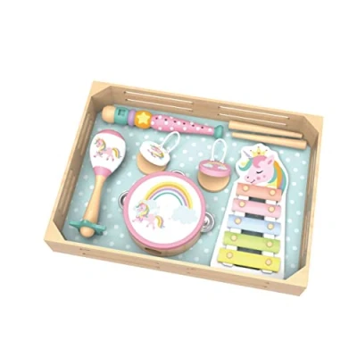 Image of Tooky Toy 921 TL904 maraca&#039;s, Tambourine, Recorder, Xylophone and Castanets, Multi