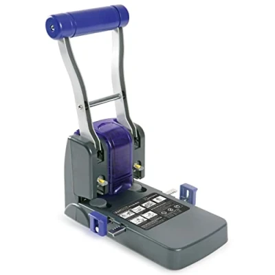 Image of Rapesco 0247 Germ Savvy Antibacterial, ECO P1100 Heavy Duty Punch, 100 sheet Capacity, Grey