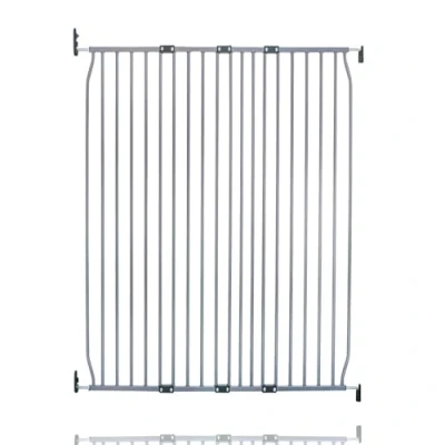 Image of Safetots Extra Tall Eco Screw Fit Baby Gate, Grey, 110cm 120cm, Gate 100cm in Height, Stair for Baby, Fitted Safety Easy Installation