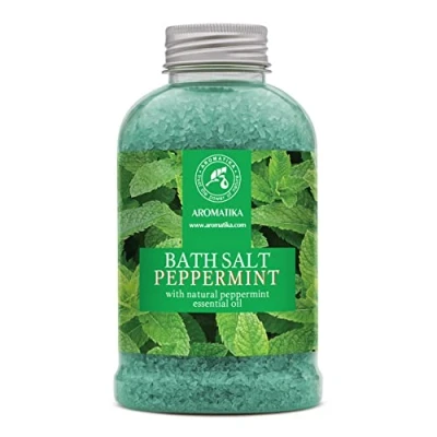 Image of Bath Sea Salt Peppermint 600g Salts with Essential Oil for Soak Relaxing Body Care Muscle Relaxation Good Sleep Aromatherapy Mint