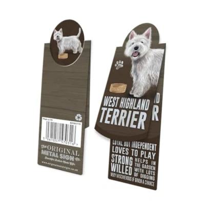 Image of Westie West Highland Terrier Magnetic Bookmark