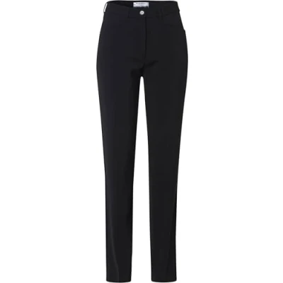 Image of Raphaela by Brax Women&#039;s Style Pauline Wool Magic Waist Slim Pants, Black, 36W x 30L