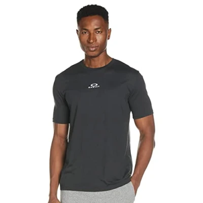 Image of Oakley Men&#039;s BARK New SS Shirt, Blackout, XL
