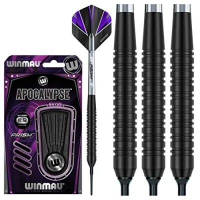 Image of WINMAU Apocalypse 20 gram Brass Softip Darts Set with Prism Flights and Shafts (Stems)