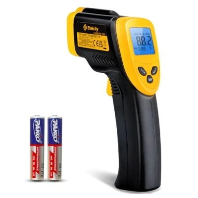 Image of Etekcity Infrared Thermometer, 50C 610C( 58F 1130F), Non Contact Digital Laser Temperature Gun with LCD Display,for Cooking/Pizza/Oven/Refrigerator (Not for Human)
