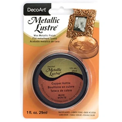 Image of Deco Art Metallic Lustre Wax Finish 1oz Copper Kettle
