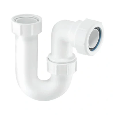 Image of McAlpine SA10 Tubular Swivel &#039;P&#039; Trap with Multifit Outlet, White