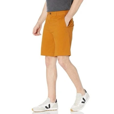 Image of Amazon Essentials Men&#039;s Classic Fit 9 Inch Chino Shorts, Nutmeg, 38W