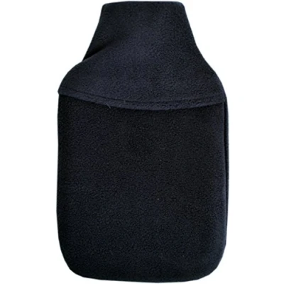 Image of Vagabond Cosy Fleece Plain Navy Blue Cover and 2L Hot Water Bottle