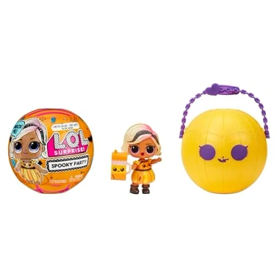 Image of L.O.L. Surprise! Spooky Party Pumpkin Pretty Limited Edition Doll with 7 Surprises Ball Packaging for Trick or Treating Suitable Collectors and Kids Ages 4+