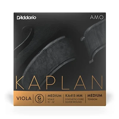 Image of D&#039;Addario Kaplan Amo Viola String Single G KA413 MM Strings Medium Scale, Tension