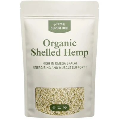 Image of Everyday Superfood Organic Shelled Hemp 200g, Premium European Hulled Seeds (Hemp Hearts)
