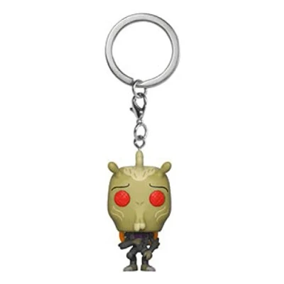 Image of Funko Pocket Pop Rick &amp; Morty Krombopulos Michael Exclusive Keychain Keyring