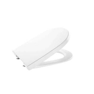 Image of Roca A801D22001 The Gap Round Compact Toilet Seat with Soft Drop, White