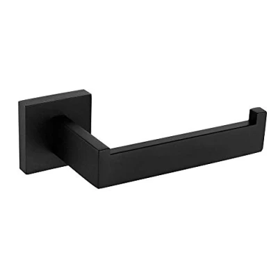 Image of Celbon SUS 304 Stainless Steel Toilet Roll Holder Black Finish Loo Paper for Bathroom Kitchen