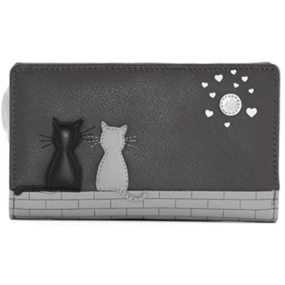 Image of Mala Leather Midnight Collection Purse RFID Blocking 3534_35 Grey