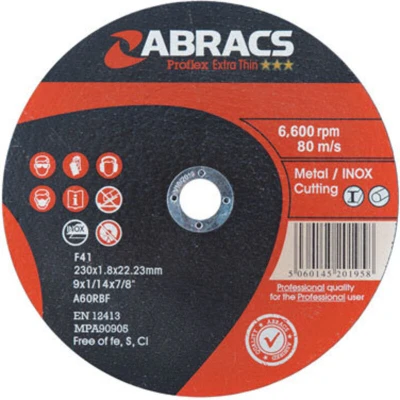 Image of Abracs Proflex Extra Thin Cutting Disc 230mm x 1.8mm 22.23