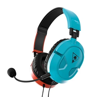 Image of Turtle Beach Recon 50 Red/Blue Gaming Headset for Nintendo Switch, Xbox Series XS, One, PS5, PS4, PC &amp; Mobile with 3.5mm Connection
