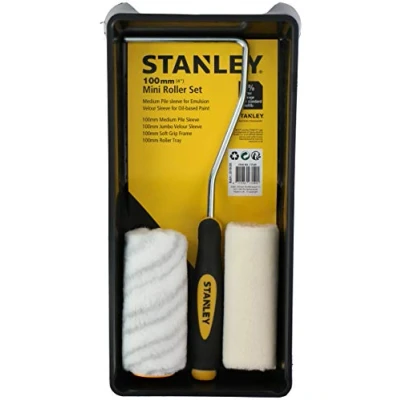 Image of Stanley Paint Roller Set 100 mm, Black, 1 stück (1er Pack)