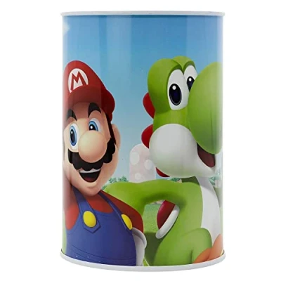 Image of Super Mario Metallic Piggy Bank for Kids, Ideal Saving Coins And Cash