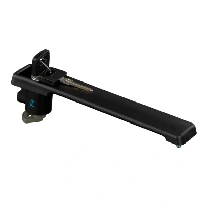Image of 81971006079, 81971006099 Door Handle FEBI BILSTEIN 29184 Left, Right with lock barrel, two keys black