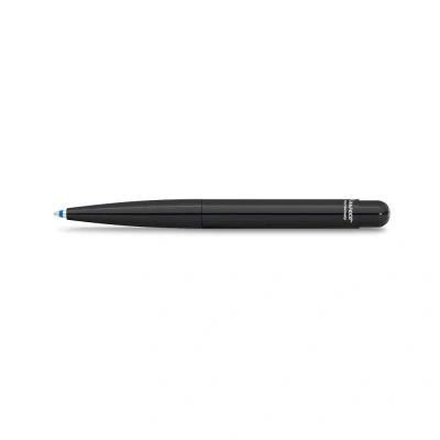 Image of Kaweco LILIPUT Ball Pen Black I Retractable Ballpoint with Standard D1 Refills in a Tin Box Metal 9.8 cm