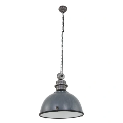 Image of Tough Guy Dome Pendant Ceiling Lights Grey Concrete, Glass Matt, Metal