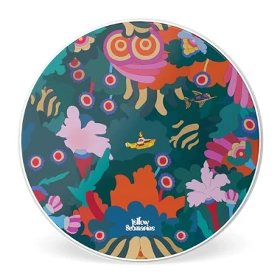 Image of Evans Beatles Bass Drum Head Yellow Submarine Resonant Drumhead Under the Sea, 20 inch