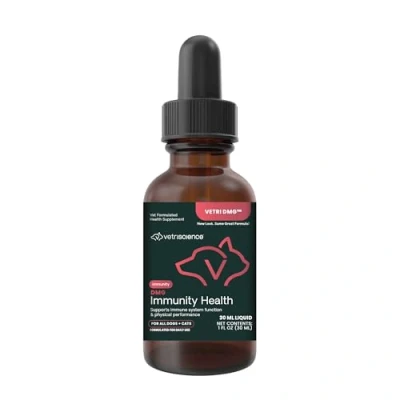 Image of VETRISCIENCE Vetri DMG Liquid, 30mL Dropper Supports Immune System, Stamina, Skin Irritation, Watery Eyes, and Performance for Dogs Cats
