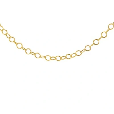 Image of Tuscany Silver Women&#039;s Sterling Belcher Chain Yellow Gold Plated 61cm/24&quot;