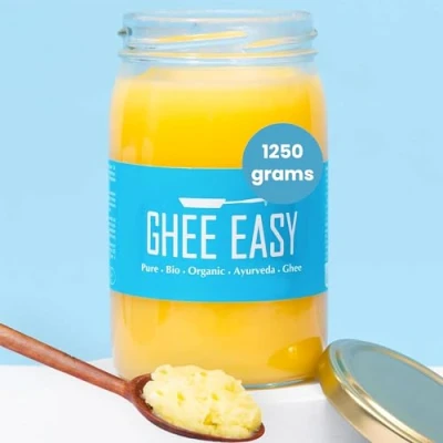 Image of Ghee Easy 1250g Bio from Grass Fed Cows Highly Pure Authentic Ayurvedic Ghee, Without Additives Certified Organic &amp; Biodynamic Free Lactose and Gluten 100% European