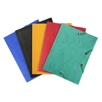 Image of Exacompta Ref 50750E Elasticated 3 Flap Folder 120 x 160mm in Size, 425gsm Glossy Card, Suitable for A5 Documents, Pocket Format Assorted Colours (Pack of 25)