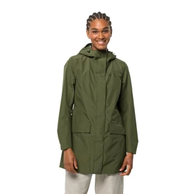 Image of Jack Wolfskin Women&#039;s Cape York Paradise Coat W Coat, Greenwood, S, S