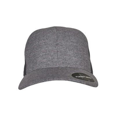 Image of Flexfit Delta Carbon Cap, Size: S/M, melange blue charcoal