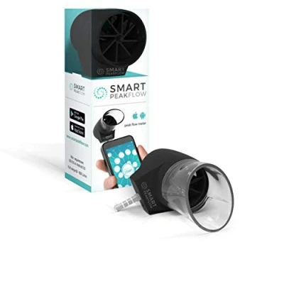Image of Smart Peak Flow Meter with Bluetooth Easy Charts &amp; All Readings Explained CE Medical Device