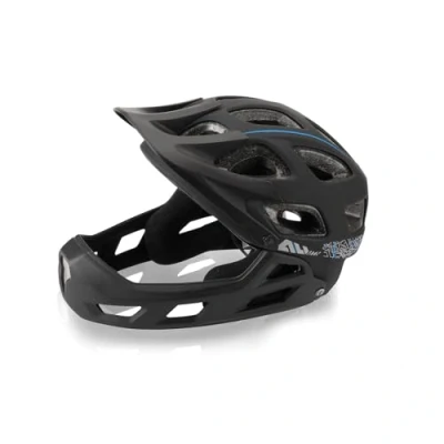 Image of XLC All Mountain BH F05 Full Face Helmet Ultimate Protection for Trails and Downhill, Black, 52 56 cm